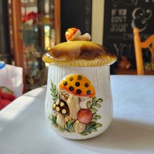 Vintage Sears Mushroom Canister